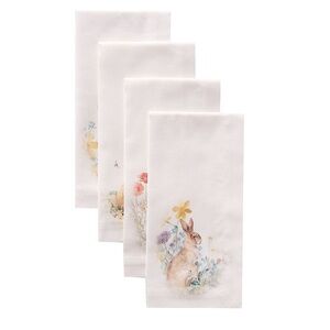 Pottery Barn “Hilltop Garden” Napkins, Set of 4, Like New